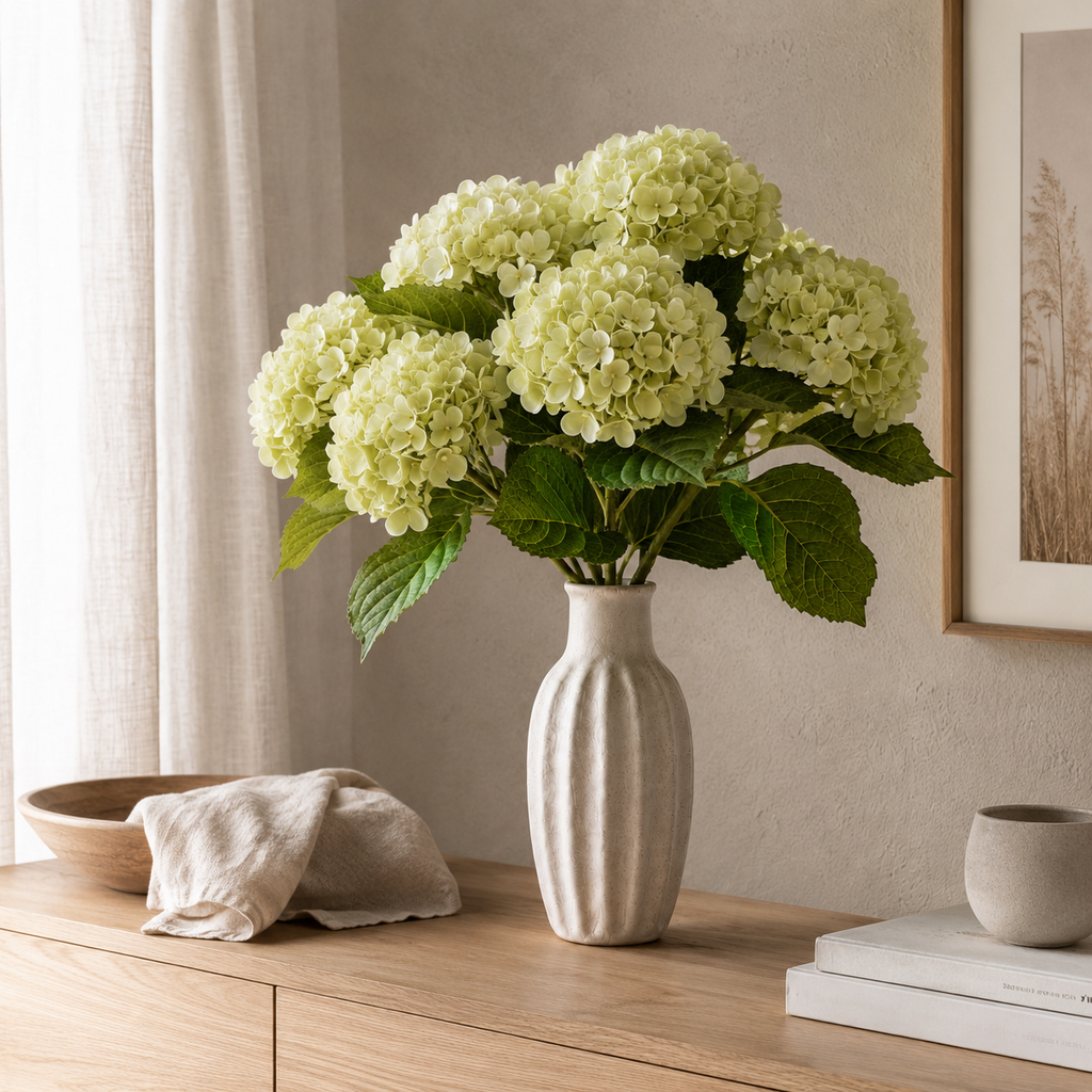 Light Green Hydrangea <br> -Master Carton: 24 pcs