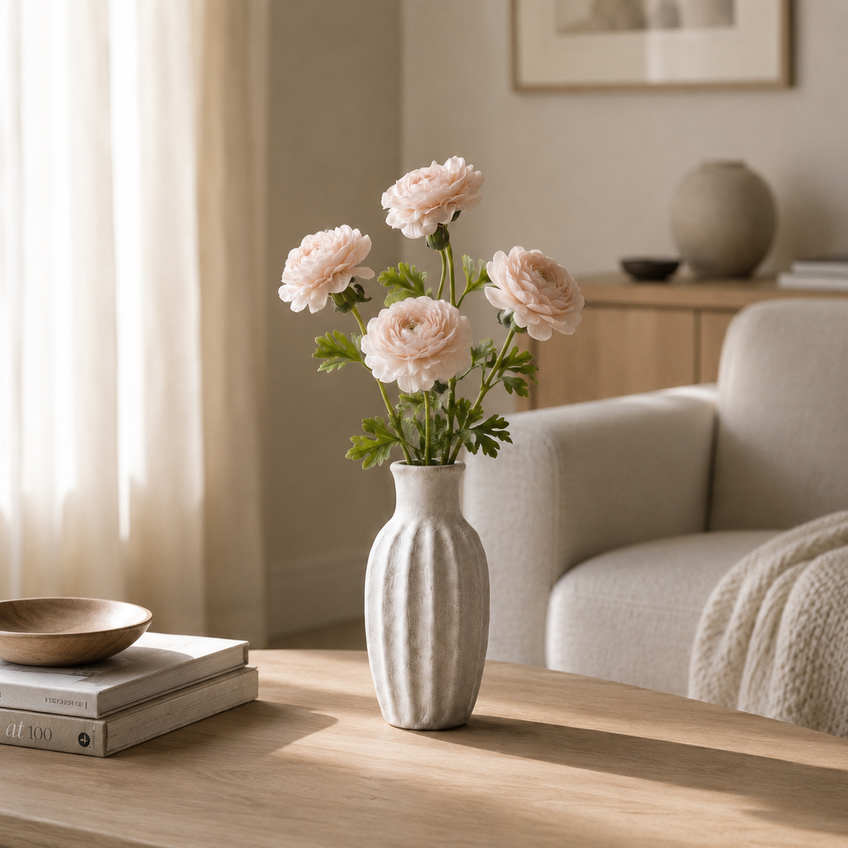 Dust Pink Ranunculus <br> -Master Carton: 24 pcs