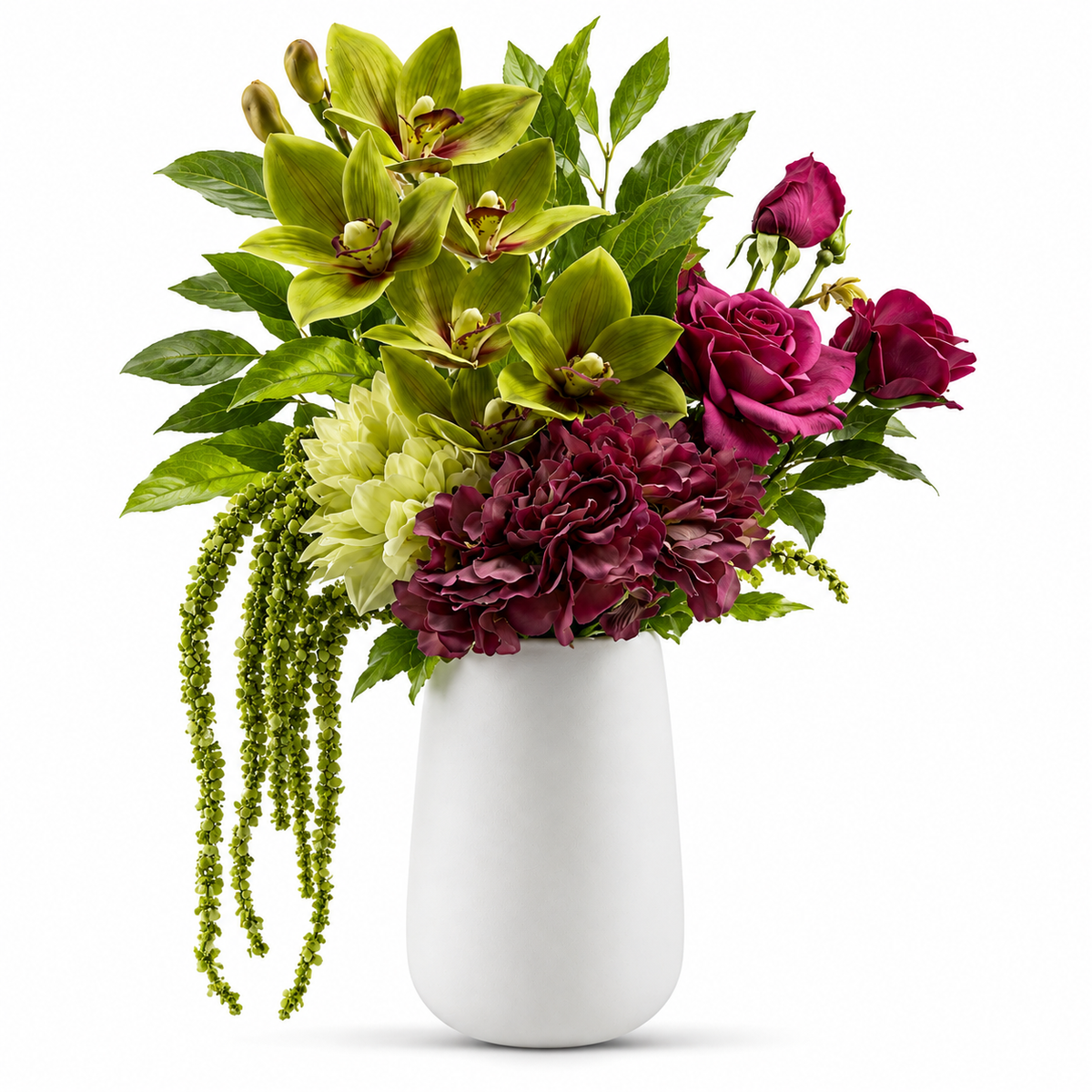 Everbloom Real Touch Green/Pink Orchid