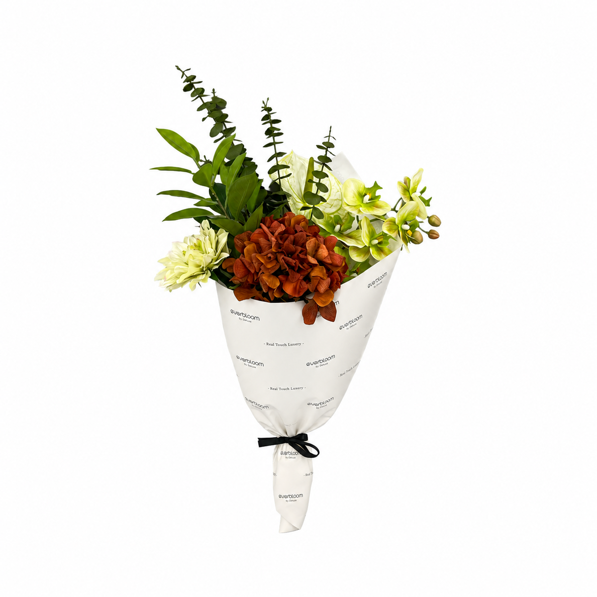 Everbloom Real Touch Orange Hydrangea