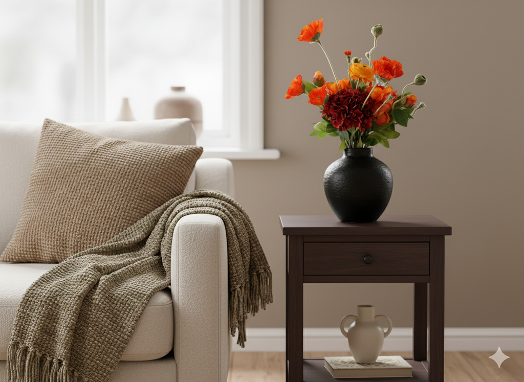 Everbloom Silk Bouquet Orange