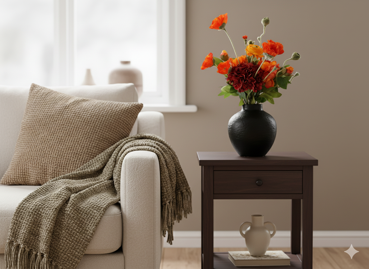 Everbloom Silk Bouquet Orange