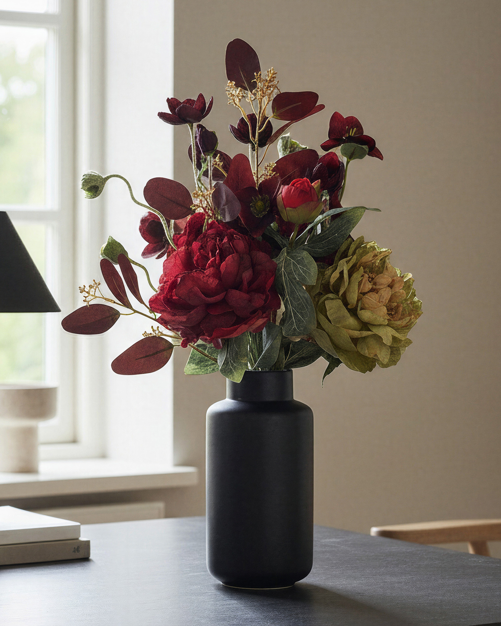 Everbloom Silk Bouquet Bordeaux