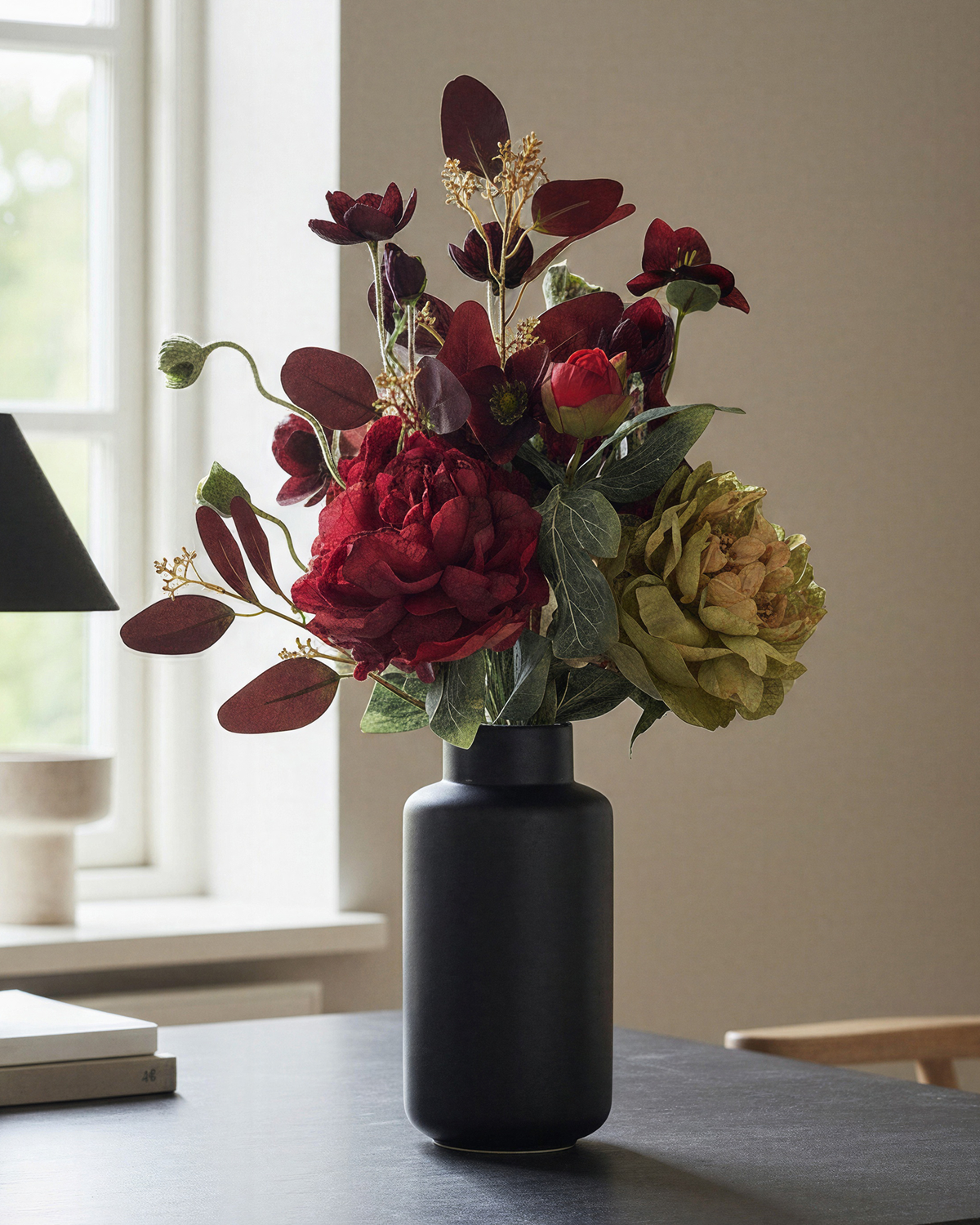 Everbloom Silk Bouquet Bordeaux