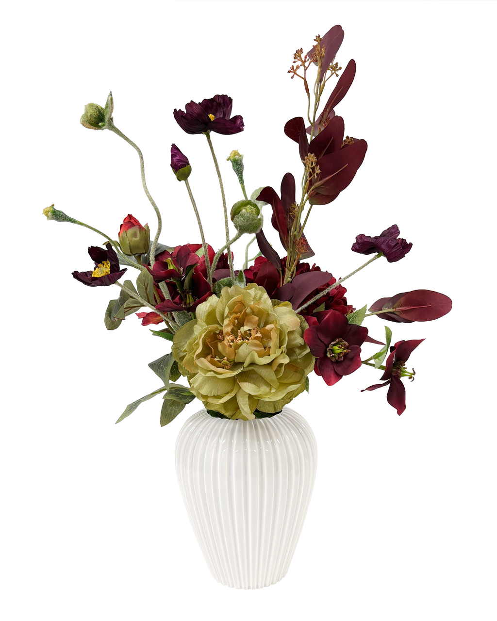 Everbloom Silk Bouquet Bordeaux
